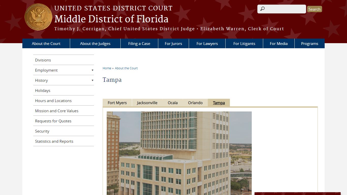 Tampa | Middle District of Florida | United States District Court